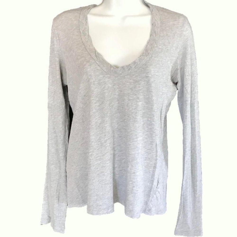 James Perse Gray Long Sleeve Top